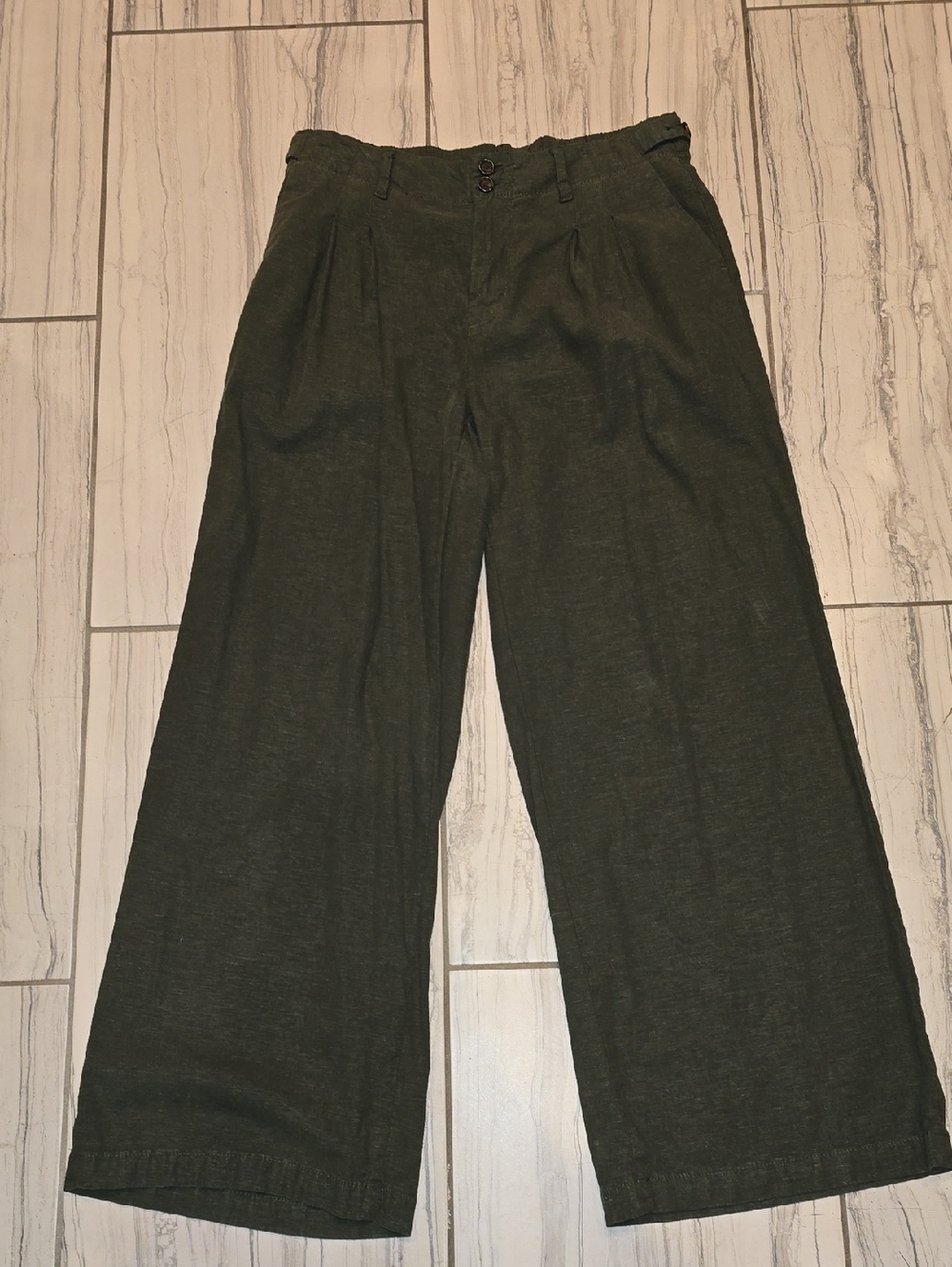 American Eagle Olive Green Stretch Trouser Pants